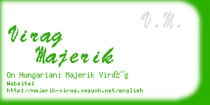 virag majerik business card